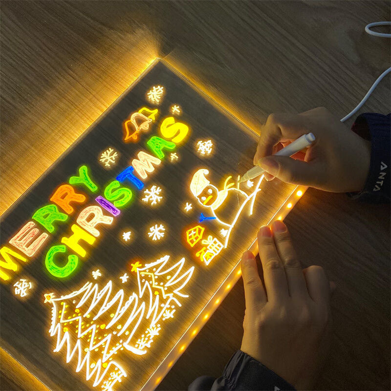 Pizarra LED Mágica para Dibujar y Calcar – 20 × 30 cm ✨
