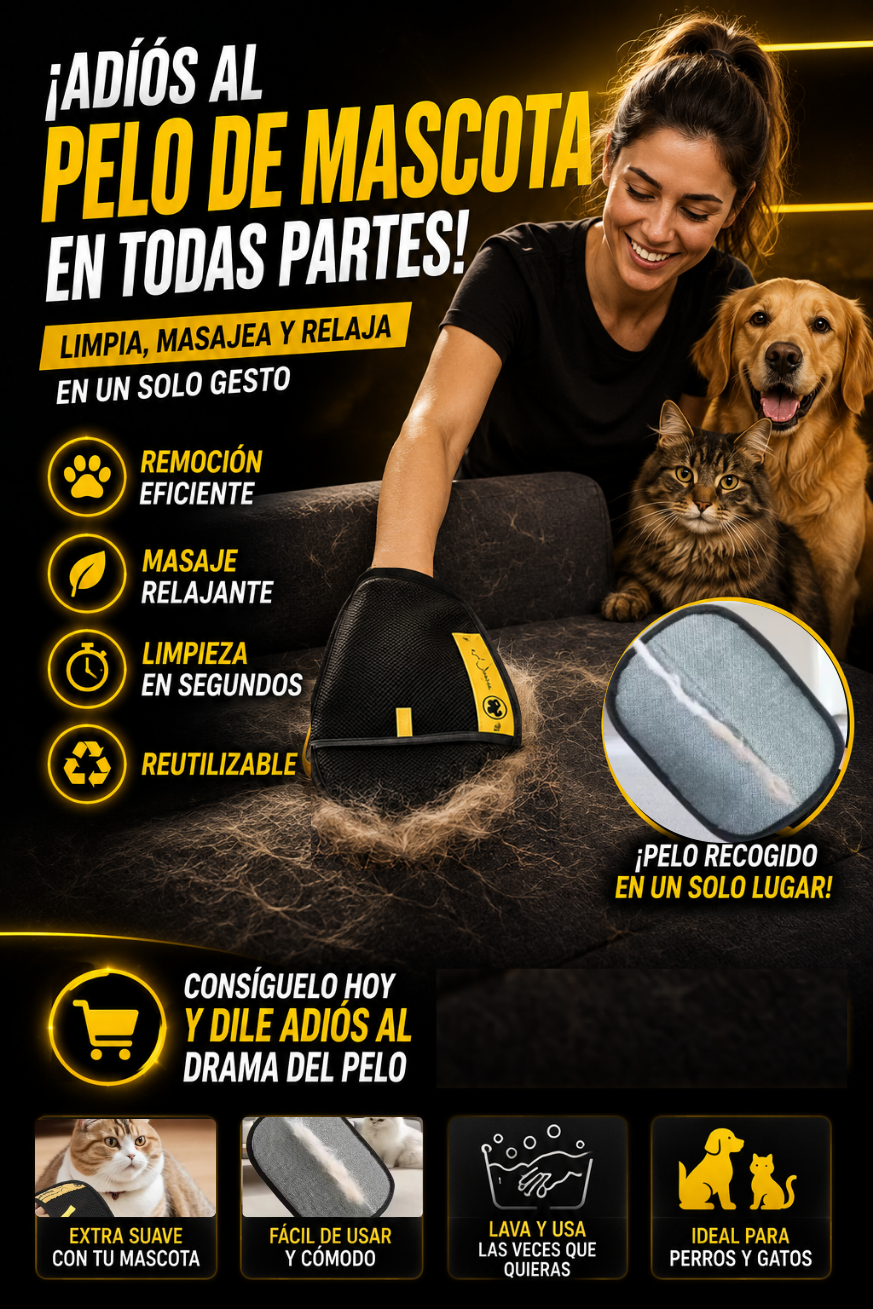 🐾 Pet Glove | Guante Removedor de Pelo para Mascotas