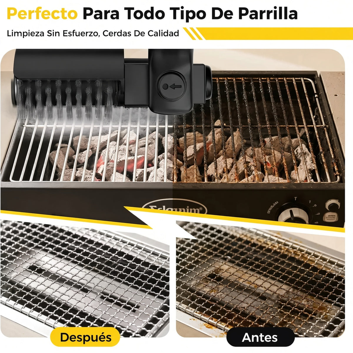 TurboGrill | Cepillo eléctrico para parrillas.